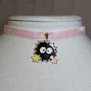 Studio Ghibli Soot Sprite Totoro Velvet Choker Necklace